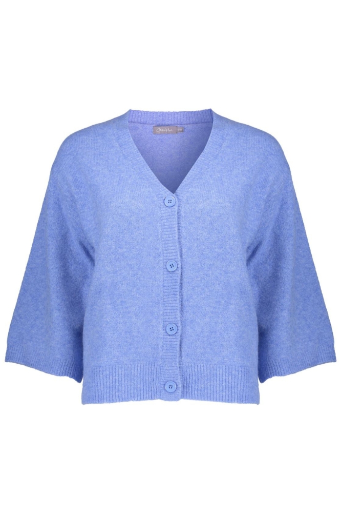 VEST MET V HALS EN DRIEKWART WIJDE MOUWEN 54532 14 BLUE